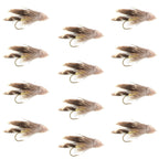 Muddler Minnow Streamer Fishing Fly - 12 Flies Hook Size 6