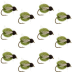 LaFontaine Olive Deep Sparkle Caddis Pupa - 1 Dozen Flies Hook Size 14