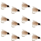 LaFontaine Tan Deep Sparkle Caddis Pupa - 1 Dozen Flies Hook Size 12