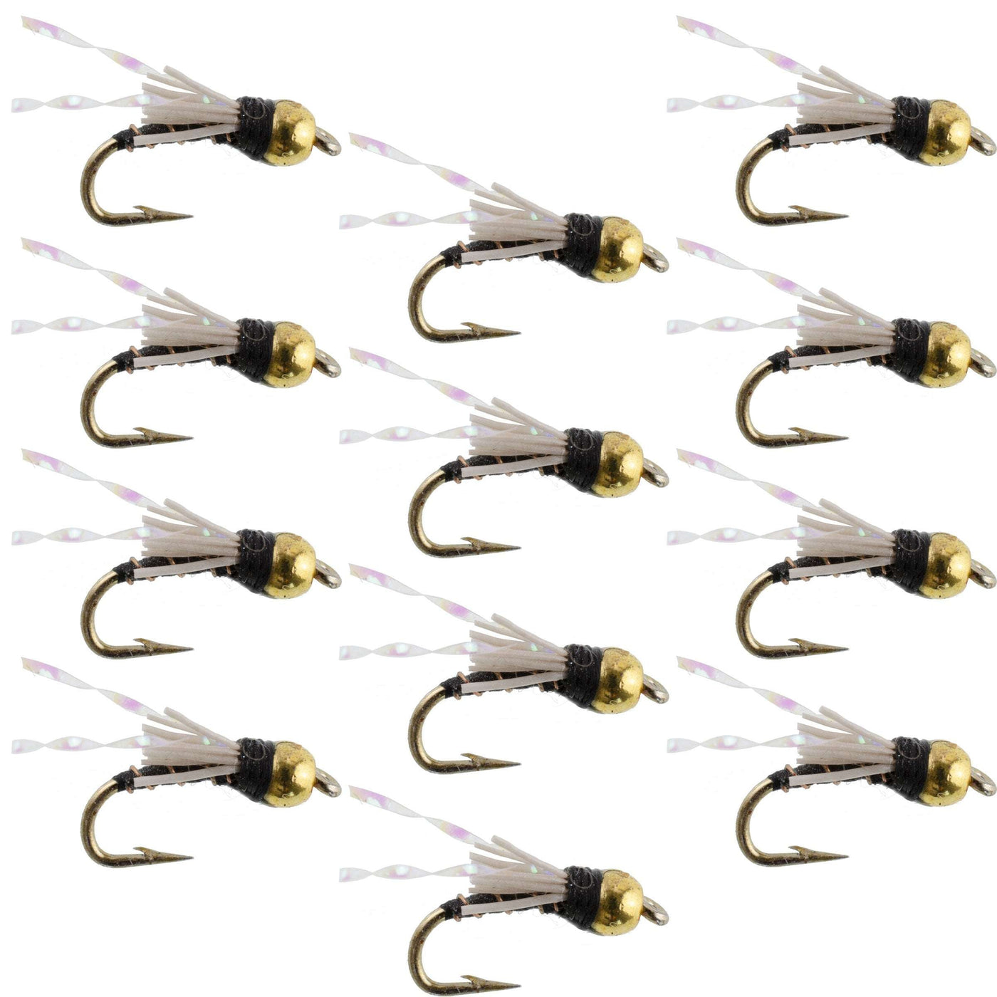 Beadhead Black 3 Dollar Dip Serendipity Nymph - 1 Dozen Flies Size 18