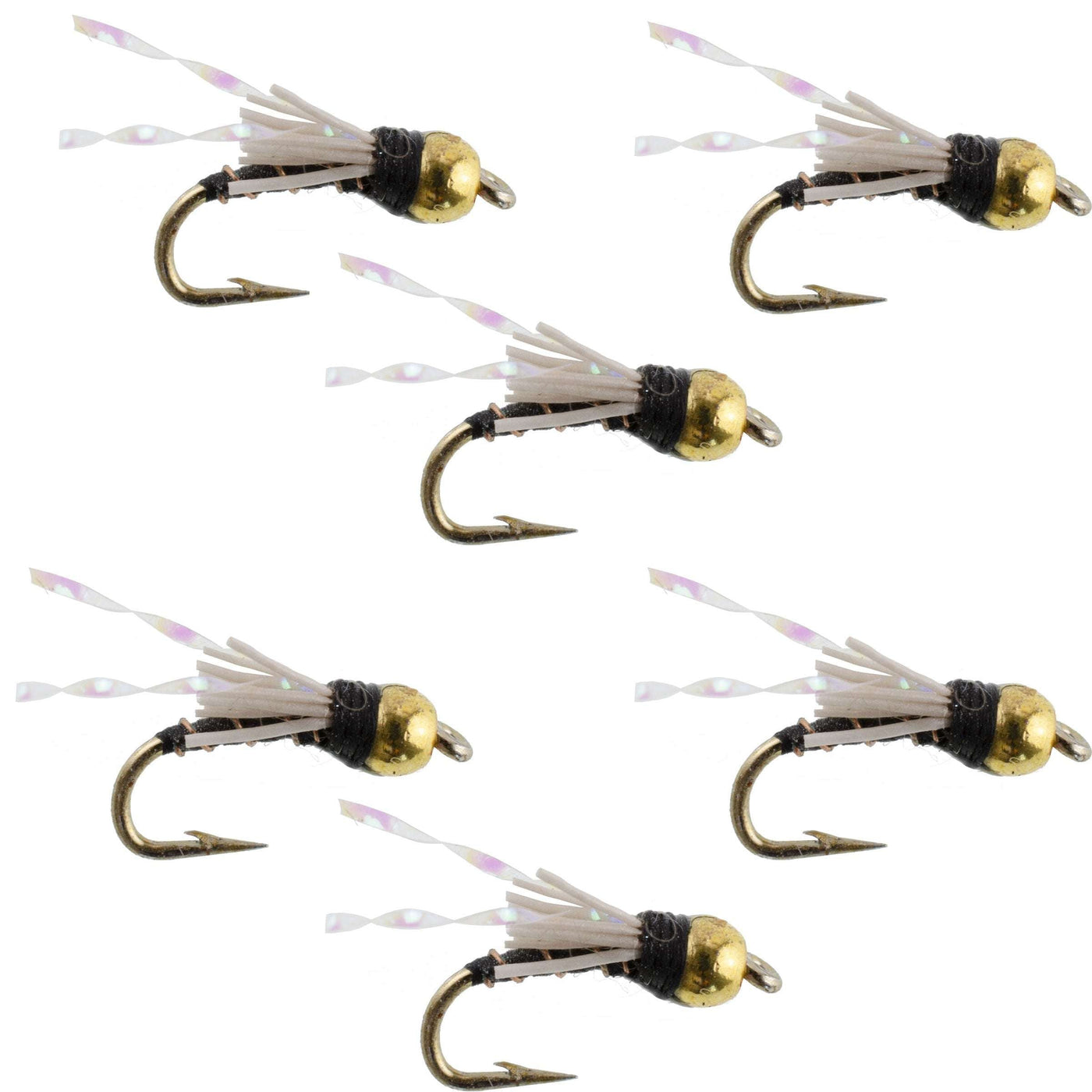 Beadhead Black 3 Dollar Dip Serendipity Nymph - 6 Flies Size 16