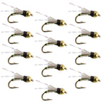 Beadhead Olive 3 Dollar Dip Serendipity Nymph - 1 Dozen Flies Size 16