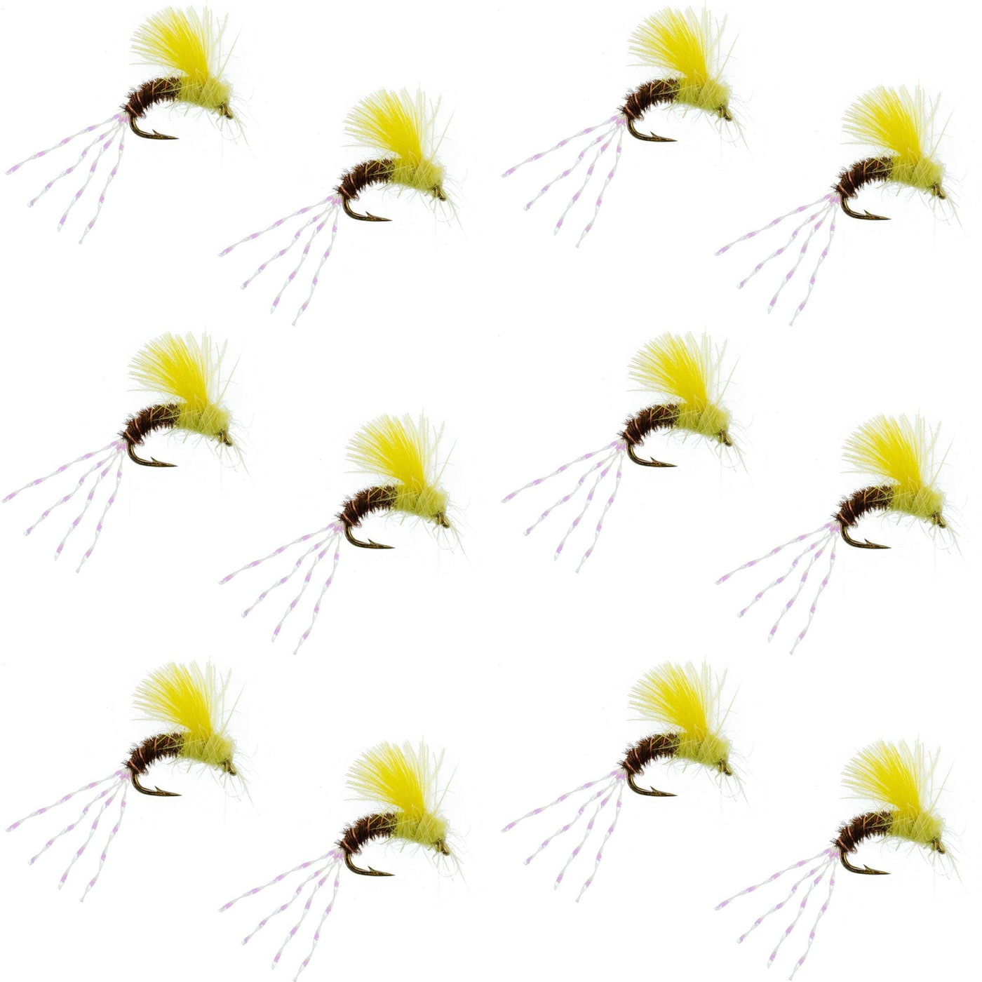 CDC Pale Morning Dun Emerger PMD Fishing Fly - 12 Flies Size 16