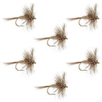 March Brown Classic Dry Fly - 6 Flies Hook Size 18