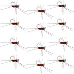 Barbless Pats Rubber Legs Tungsten Jig Brown Euro Nymph 12 Flies #6