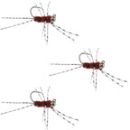 3 Pack Pat's Rubber Legs Tungsten Jigged Brown Euro Nymph Size 6