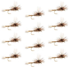 Adams Parachute Classic Dry Fly - 12 Flies Hook Size 16