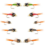 Basics Collection - Bead Copper John Assortment - 10 Flies Sizes 14-18