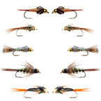 Basics Collection - Flash Back Tungsten Bead Head Nymphs 10 Flies  #10-16