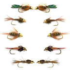 Basics Collection - Bead Head Nymph Assortment - 10 Flies Sizes 12-16