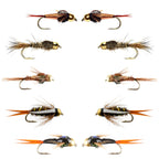 Basics Collection - Tungsten Bead Nymph Assortment - 10 Flies - Sizes 10-16