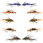 Basics Collection - Double Bead Nymph Assortment - 10 Flies - Size 14