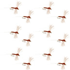 Rusty Spinner Z-Lon Wing Biot Body 12 Flies Hook Size 14
