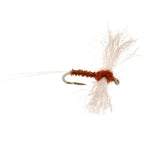 Rusty Spinner Z-Lon Wing Biot Body 6 Flies Hook Size 14