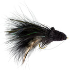 3 Pack Black Dahlberg Deer Hair Diver Size 4 Bass Bug With Weed Guard