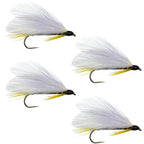 Black Ghost Classic Streamer Flies - Set of 4- Hook Size 4