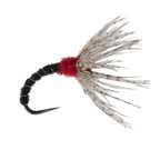 Black Zebra Sakasa Kebari - 6 Tenkara Flies - Size 14