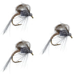 3 Pack CDC Loop Wing Adams Emerger Fly - Hook Size 18