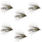 Carey Special Soft Hackle Grouse and Olive Wet Fly - 6 Flies Hook Size 10