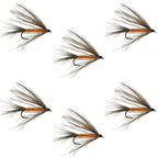 Carey Special Soft Hackle Grouse and Orange Wet Fly - 6 Flies Hook Size 10