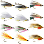 Classic Streamers Fly Fishing Flies Collection - 12 Flies Size 4