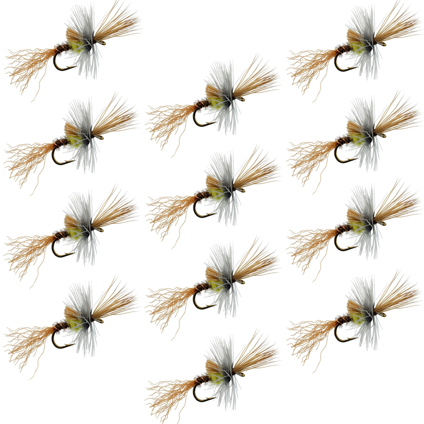 Pale Morning Dun PMD Cripple Mayfly 12 Flies Hook Size 18