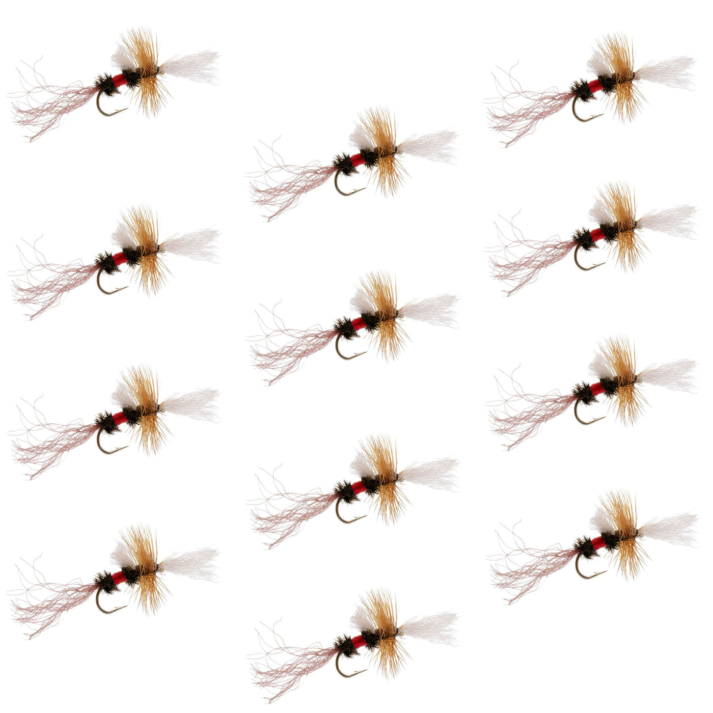 Royal Wulff Cripple Mayfly - Caddis Emerger - 1 Dozen Flies Hook Size 14