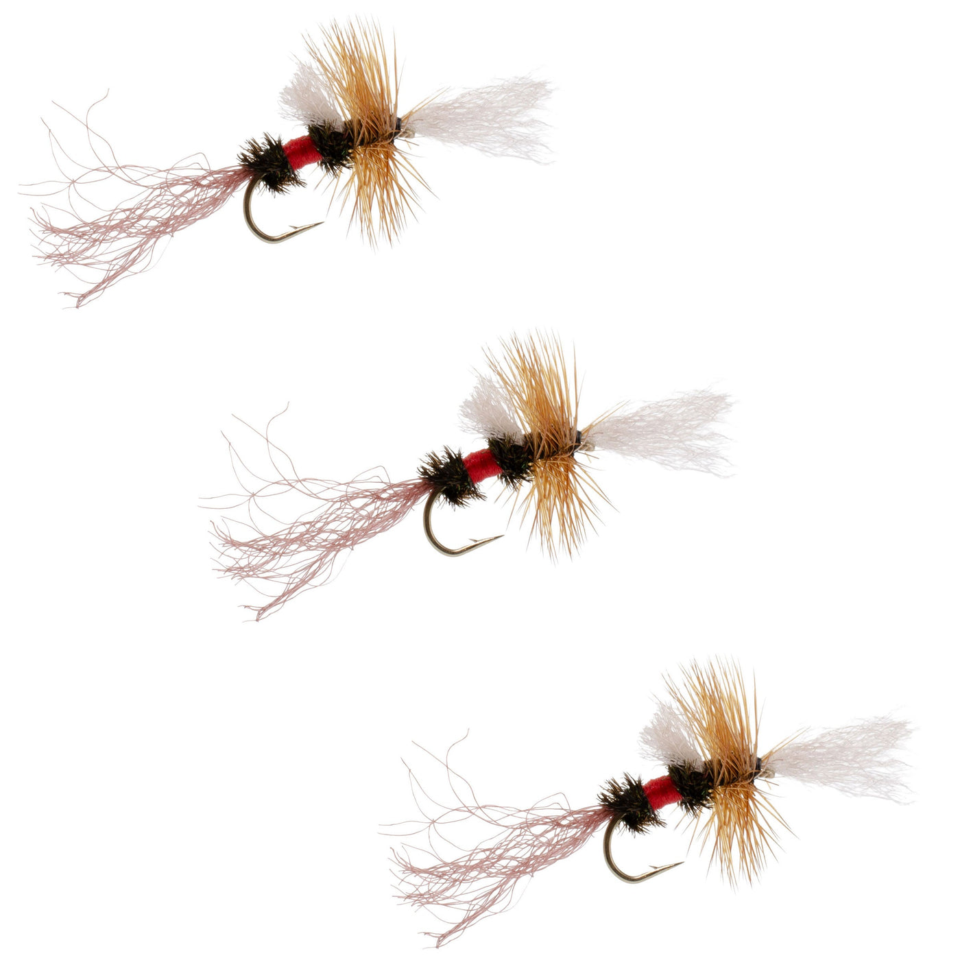 3 Pack Royal Wulff Cripple Mayfly - Caddis Emerger Hook Size 16