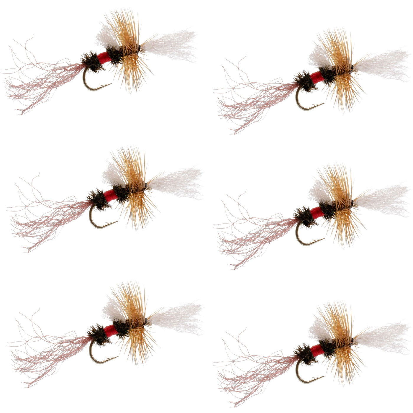 Royal Wulff Cripple Mayfly - Caddis Emerger - 6 Flies Hook Size 20