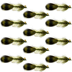 Whitlock Near Nuff Sculpin Olive Streamer - 12 Flies Size 4