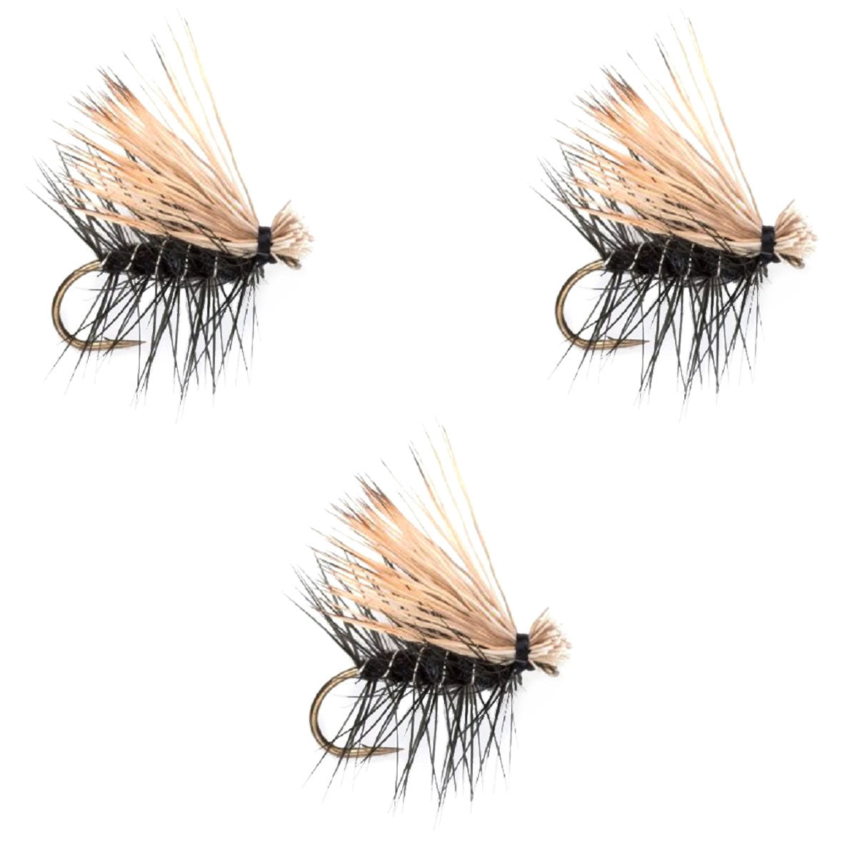 Black Elk Hair Caddis Classic Trout Dry Flies