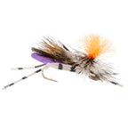 Feth Hopper Purple - Foam Grasshopper Fly Pattern - 6 Flies Size 10
