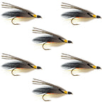 Gray Ghost Classic Streamer Flies - Set of 6 - Hook Size 4