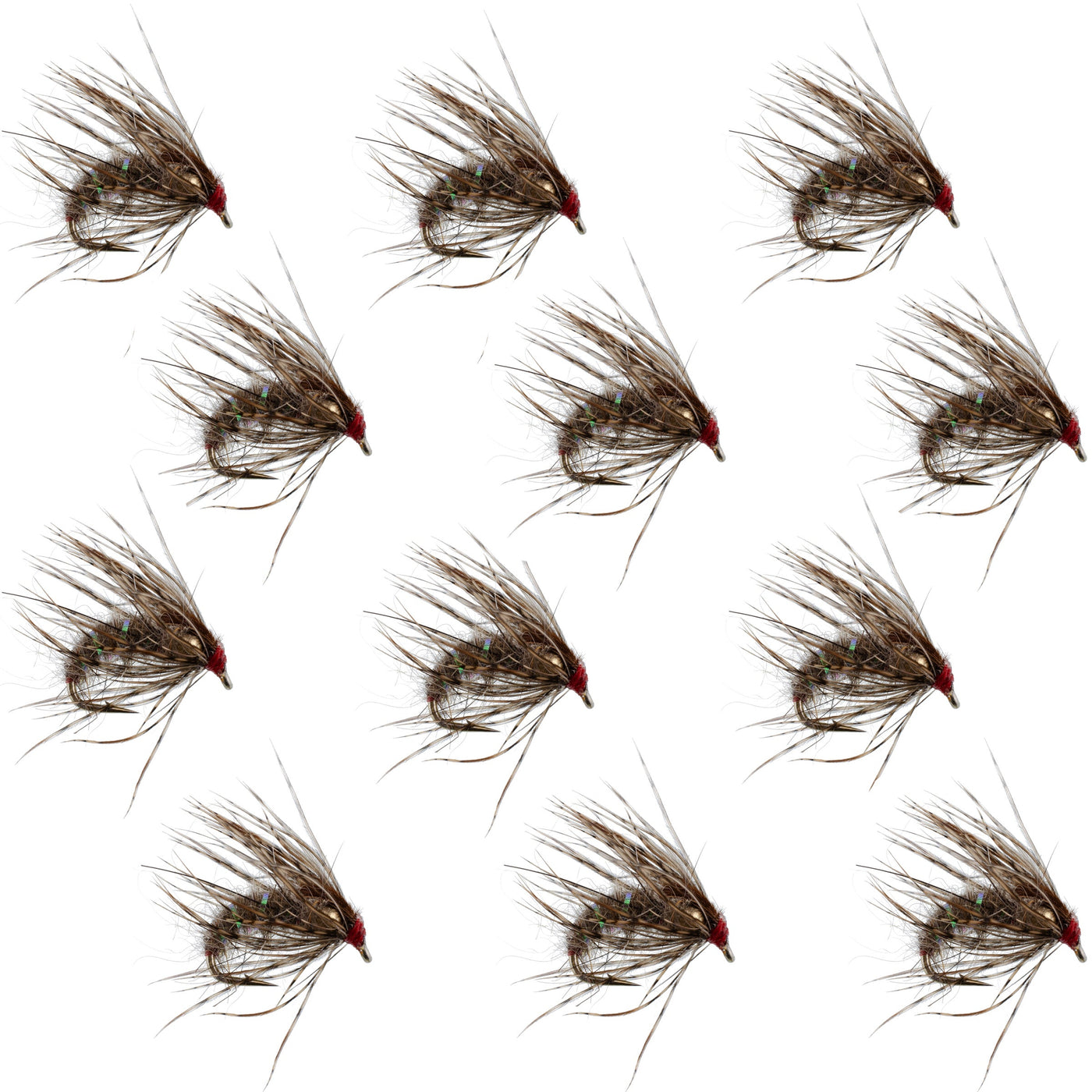 Hares Ear Holy Grail Caddis Pupa Emerger 12 Flies Hook Size 16