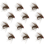 Hares Ear Holy Grail Caddis Pupa Emerger 12 Flies Hook Size 12