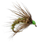 Olive Holy Grail Caddis Pupa Emerger 6 Flies Hook Size 14