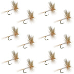 Light Cahill Classic Trout Dry Fly Fishing Fly - 1 Dozen Flies Size 20