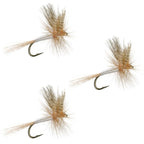 3 Pack Light Cahill Classic Trout Dry Fly Fishing Fly - Hook Size 20