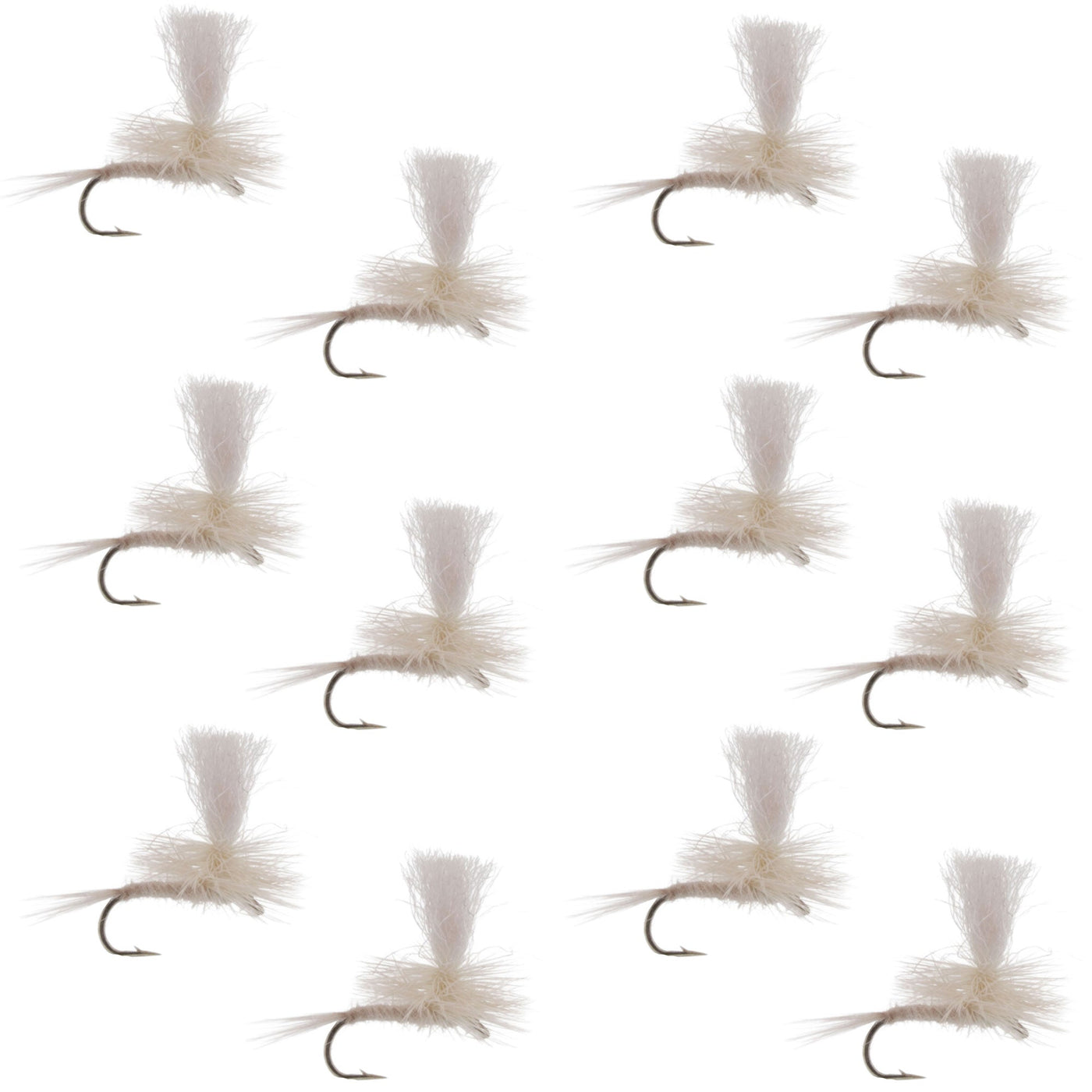 Parachute Light Cahill Classic Trout Dry Fly Fishing Fly - 1 Dozen Hook Size 16