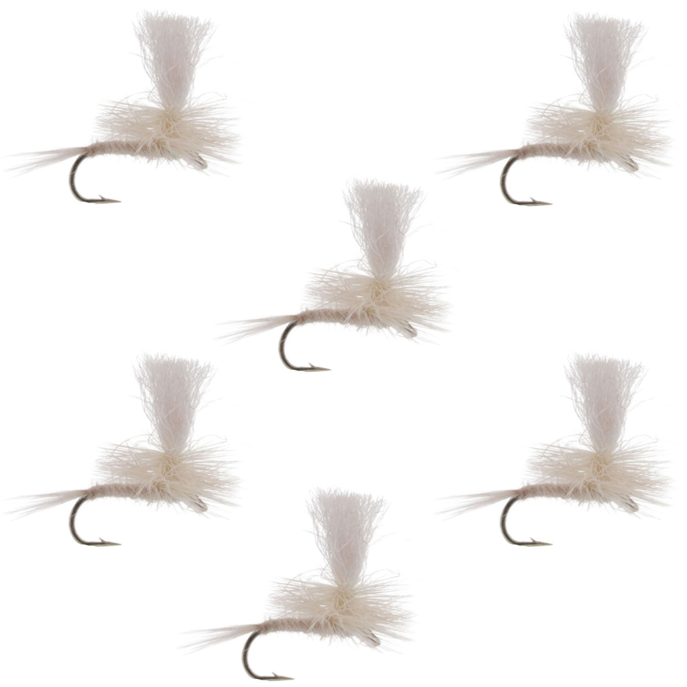 Parachute Light Cahill Classic Trout Dry Fly Fishing Fly - 6 Flies Hook Size 18