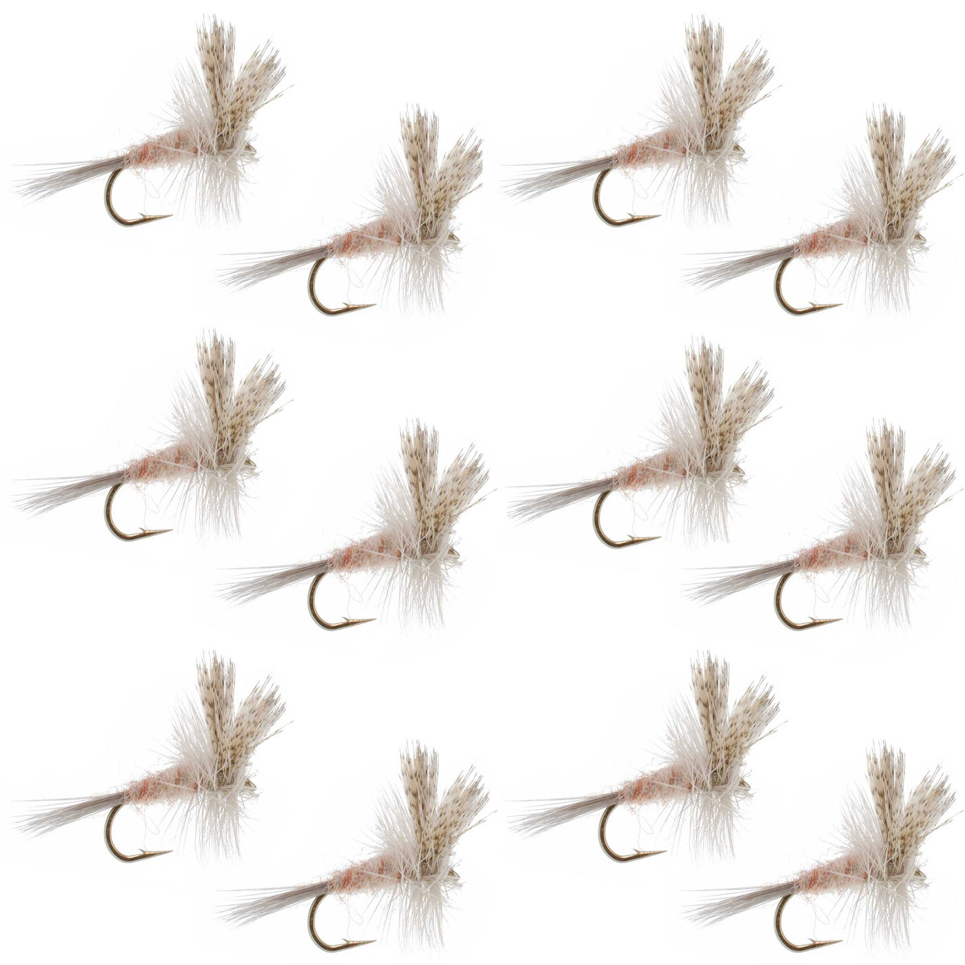 Light Hendrickson Classic Dry Fly - 12 Flies Size 14