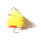 Yellow Marabou Muddler Minnow Streamer Fly - 4 Flies Size 8