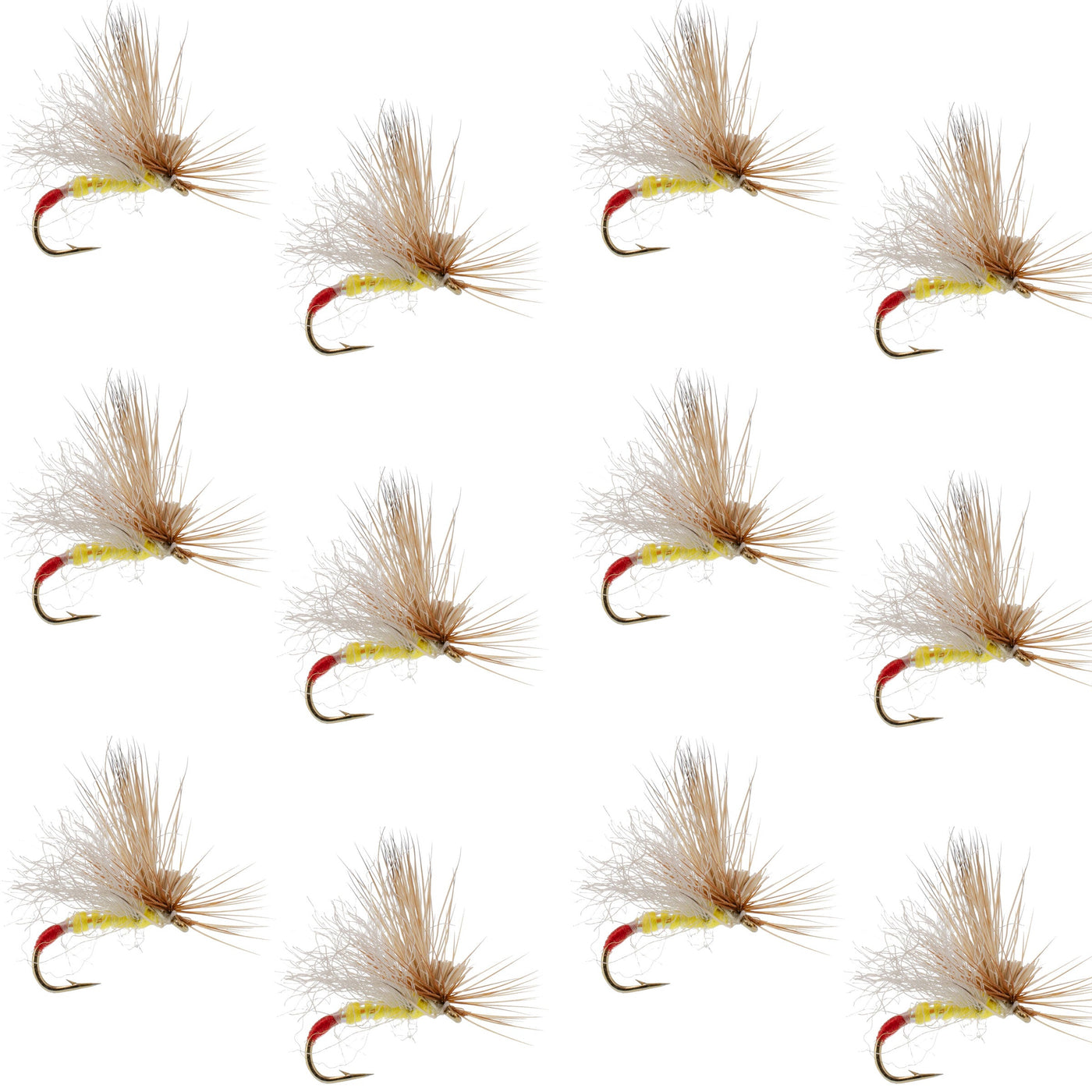 Yellow Sally Missing Link Stonefly -12 Flies Hook Size 14