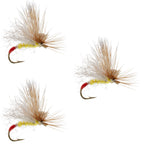 3 Pack Yellow Sally Missing Link Stonefly Flies Hook Size 14