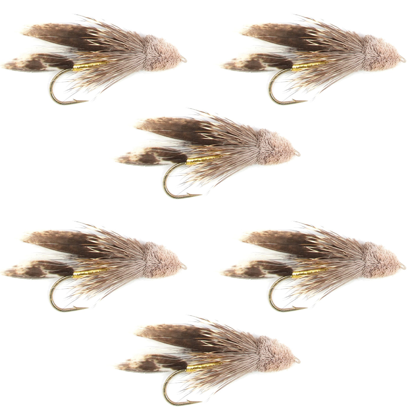 Muddler Minnow Streamer Fly - 6 Flies Size 4