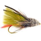 Olive Marabou Muddler Minnow Streamer Fly - 4 Flies Size 8