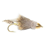 3 Pack Cone Head Muddler Minnow Trout and Bass Streamer Fly - Size 10