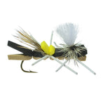 3 Pack Parachute Chernobyl Ant Black Tan Foam Body 6 Flies Size 10