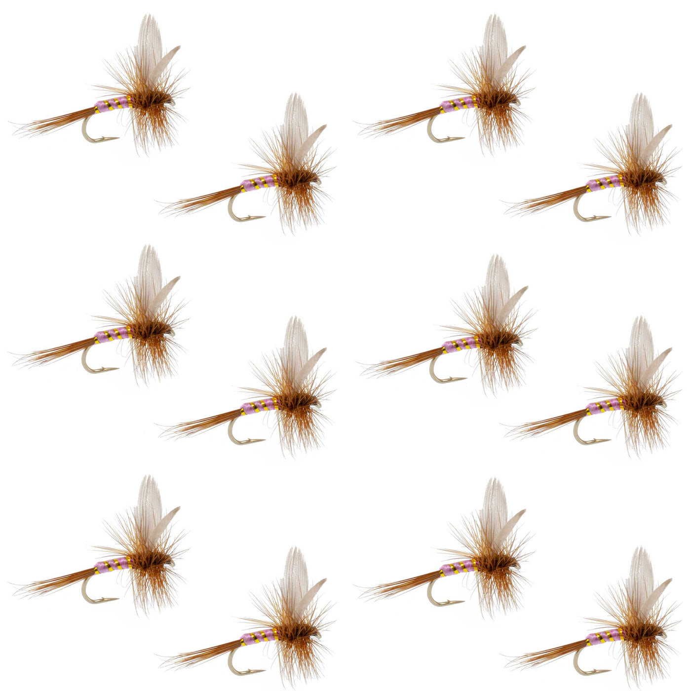 Pink Lady Classic Dry Fly - 12 Flies Size 18
