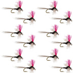 Trico Spinner High Visibility Pink Post 12 Flies Hook Size 22